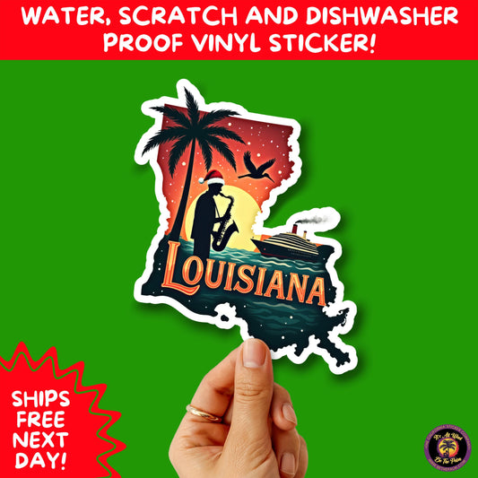 CHRISTMAS STICKER PACK | Festive Holiday Decor Vinyl Stickers Perfect for Journals Gifts Planners Stocking Stuffers Winter for Louisiana