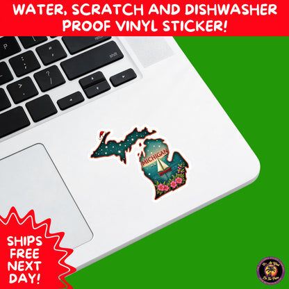 CHRISTMAS STICKER PACK | Festive Holiday Decor Vinyl Stickers Perfect for Journals Gifts Planners Stocking Stuffers Winter for Michigan