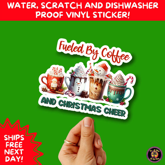 CHRISTMAS STICKER PACK | Festive Holiday Decor Vinyl Stickers Perfect for Journals Gifts Planners Stocking Stuffers Winter for coffee lovers