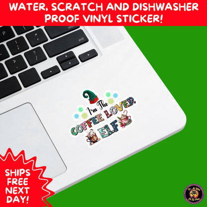 CHRISTMAS STICKER PACK | Festive Holiday Decor Vinyl Stickers Perfect for Journals Gifts Planners Stocking Stuffers Winter for coffee lovers