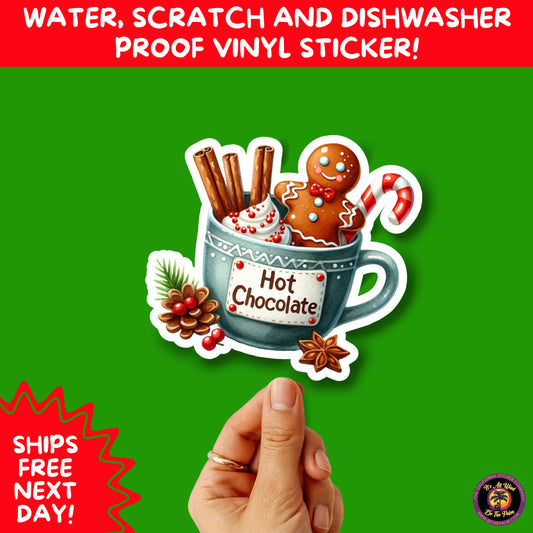 CHRISTMAS STICKER PACK | Festive Holiday Decor Vinyl Stickers Perfect for Journals Gifts Planners Stocking Stuffers Winter for coffee lovers