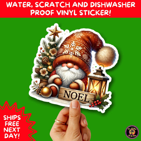 CHRISTMAS STICKER PACK | Festive Holiday Decor Vinyl Stickers Perfect for Journals Gifts Planners Stocking Stuffers Winter for gnome lovers