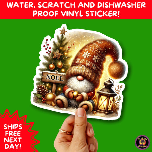 CHRISTMAS STICKER PACK | Festive Holiday Decor Vinyl Stickers Perfect for Journals Gifts Planners Stocking Stuffers Winter for gnome lovers