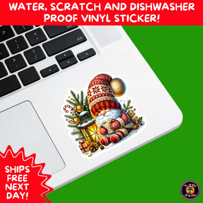 CHRISTMAS STICKER PACK | Festive Holiday Decor Vinyl Stickers Perfect for Journals Gifts Planners Stocking Stuffers Winter for gnome lovers