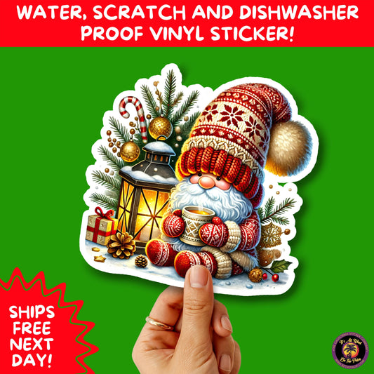 CHRISTMAS STICKER PACK | Festive Holiday Decor Vinyl Stickers Perfect for Journals Gifts Planners Stocking Stuffers Winter for gnome lovers