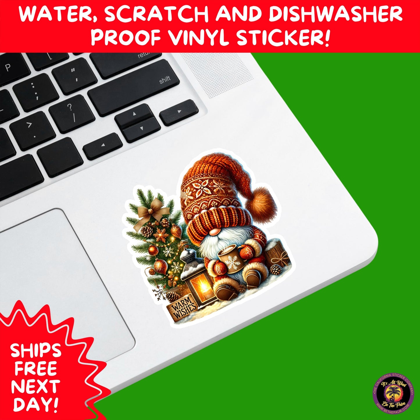 CHRISTMAS STICKER PACK | Festive Holiday Decor Vinyl Stickers Perfect for Journals Gifts Planners Stocking Stuffers Winter for gnome lovers