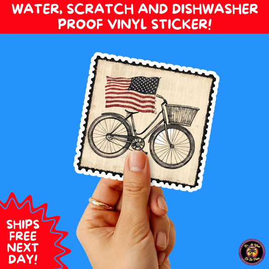 4th of july | sticker pack independence day vinyl decals, usa flag, fireworks, red white blue summer holiday patriotic sticker set