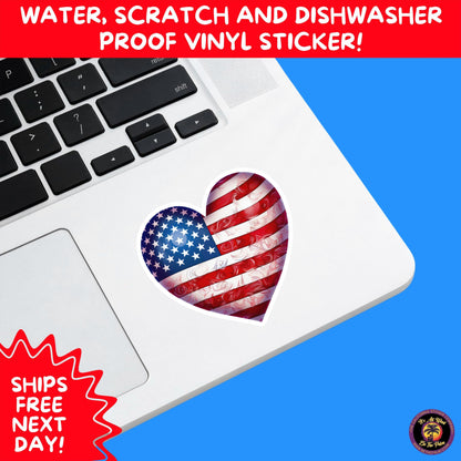 4th of july | sticker pack independence day vinyl decals, usa flag, fireworks, red white blue summer holiday patriotic sticker set