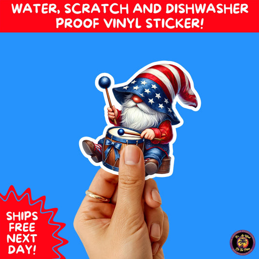 4th of july | sticker pack independence day vinyl decals, usa flag, fireworks, red white blue summer holiday patriotic sticker set