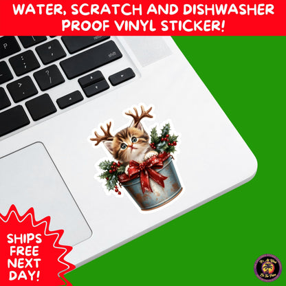 CHRISTMAS STICKER PACK | Festive Holiday Decor Vinyl Stickers Perfect for Journals Gifts Planners Stocking Stuffers Winter Aesthetic Fun