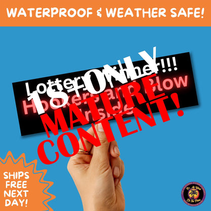 BUMPER STICKER | Funny Vinyl Decals for Cars Trucks Laptops Durable Waterproof Outdoor Sticker Gift for Drivers and Road Trips