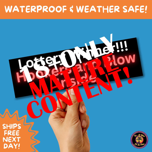 BUMPER STICKER | Funny Vinyl Decals for Cars Trucks Laptops Durable Waterproof Outdoor Sticker Gift for Drivers and Road Trips
