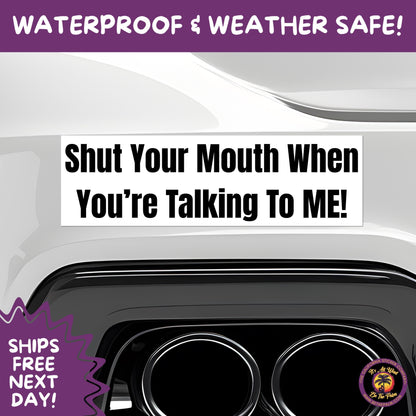 BUMPER STICKER | Funny Vinyl Decals for Cars Trucks Laptops Durable Waterproof Outdoor Sticker Gift for Drivers and Road Trips