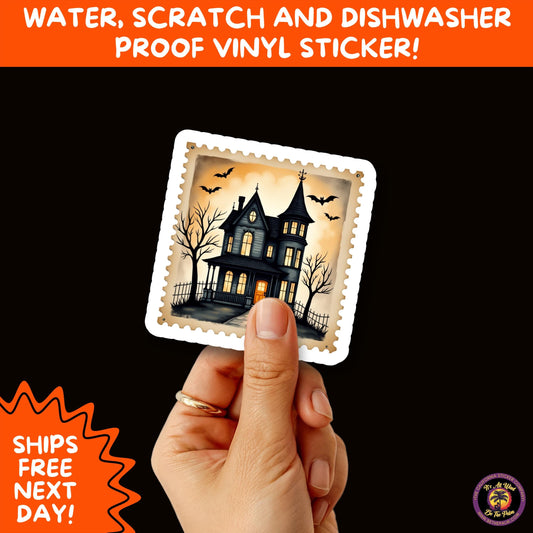 HALLOWEEN VINYL STICKERS | Spooky Ghosts, Witches, Pumpkins, Skulls and Bats – Waterproof Halloween Sticker Pack for All Ages