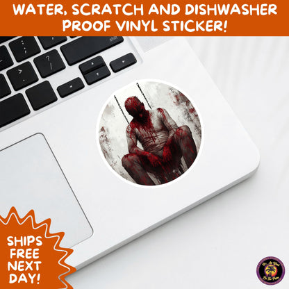 GORE HORROR STICKERS | Creepy Vibe Aesthetic – Blood, Skulls, Guts, and Creepy Vinyl Art for Halloween and Alternative Style Fans