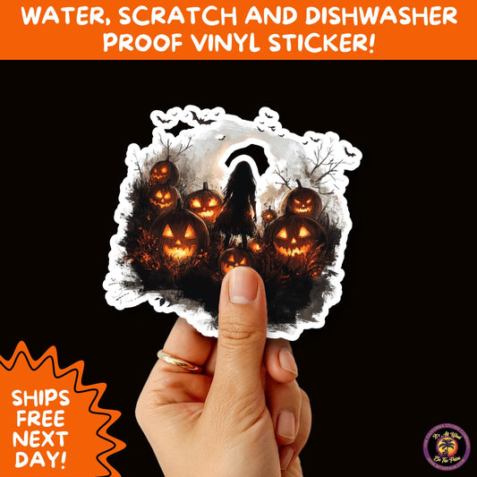JACK O LANTERN | Aesthetic Halloween Stickers for Planners, Laptops, Water Bottles, and Spooky Autumn Craft Projects