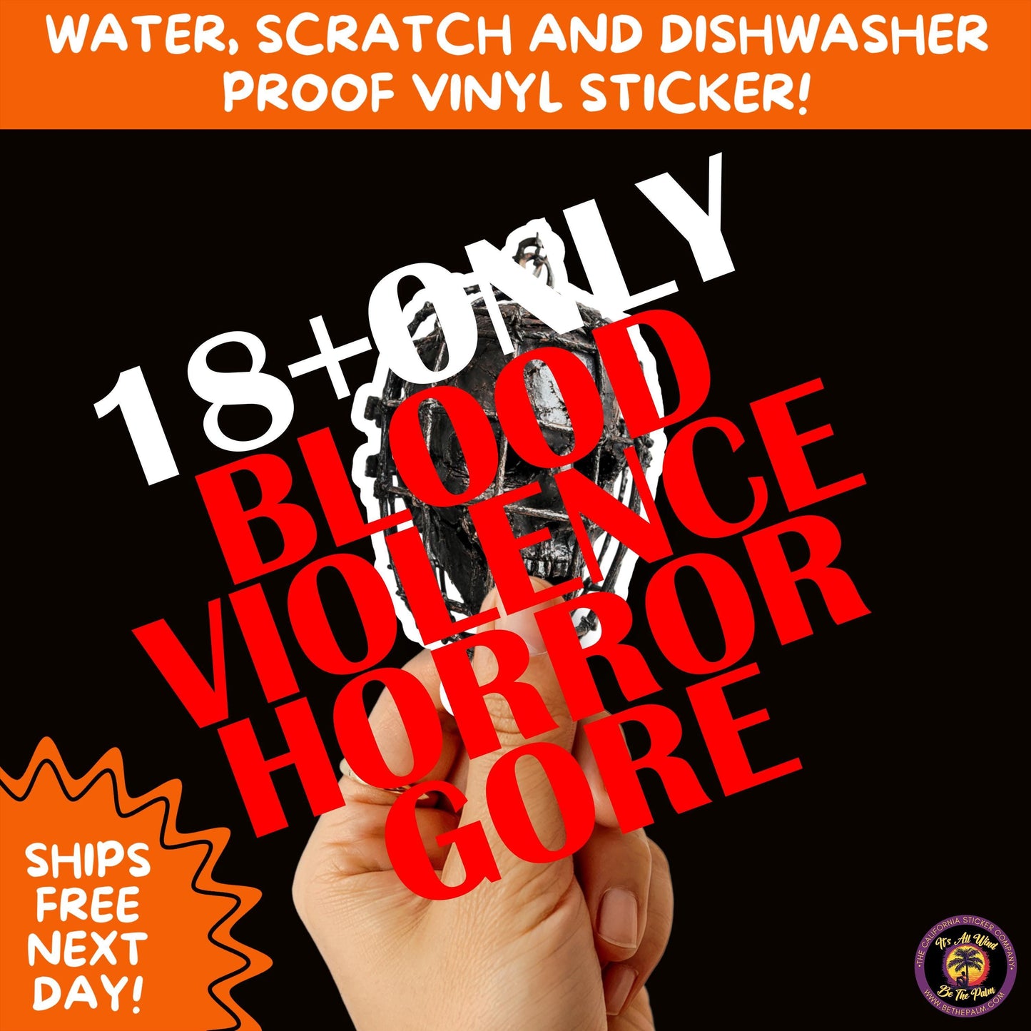 GORE HORROR STICKERS | Creepy Vibe Aesthetic – Blood, Skulls, Guts, and Creepy Vinyl Art for Halloween and Alternative Style Fans