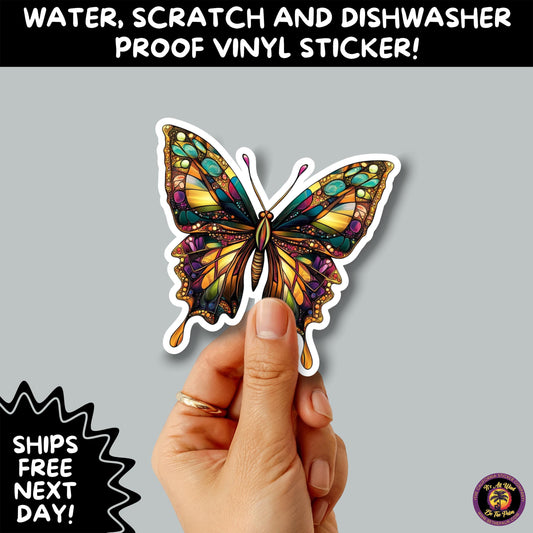 GOTH MOTH STICKERS | Gothic Insect Vinyl Stickers, Dark Aesthetic Stickers for Laptops Journals, Spooky Bug Stickers, Moth Witchy Decor