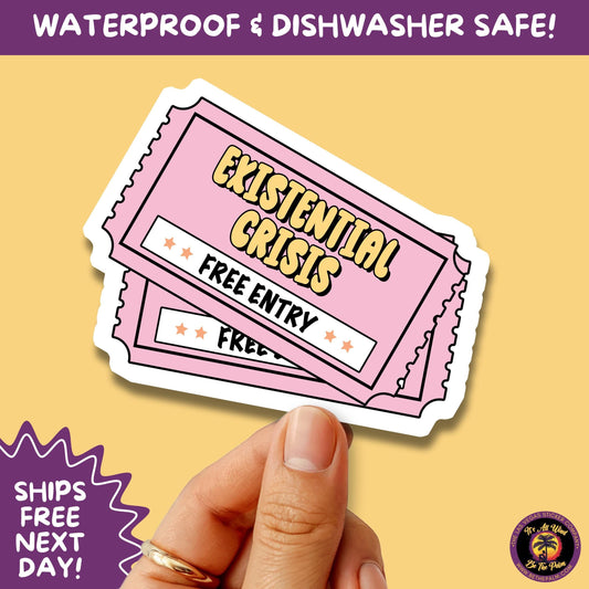 MENTAL HEALTH STICKER | funny sticker, laptop sticker, anxiety, stickers for hydro, vinyl stickers, meme sticker, water bottle sticker