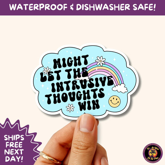 MENTAL HEALTH STICKER | funny sticker, laptop sticker, anxiety, stickers for hydro, vinyl stickers, meme sticker, water bottle sticker