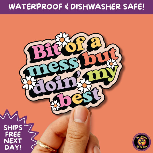 MENTAL HEALTH STICKER | funny sticker, laptop sticker, anxiety, stickers for hydro, vinyl stickers, meme sticker, water bottle sticker