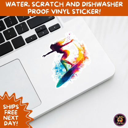 FUN BEACH STICKERS with Bikini Designs, Perfect for Travel Journals, Water Bottles, Tumblers, Laptops, Scrapbooks, and Summer Decor