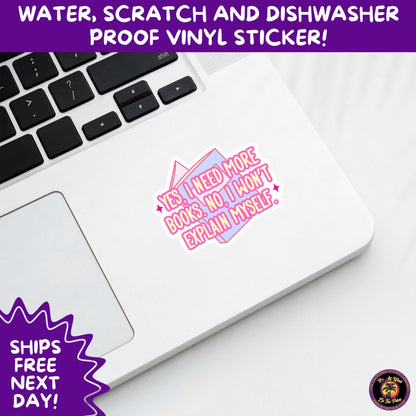 SMUT BOOK LOVER | Stickers – Funny Romance Sticker Pack for Readers, Booktok Gifts, Steamy Books, Kindle Accessories, Waterproof Vinyl