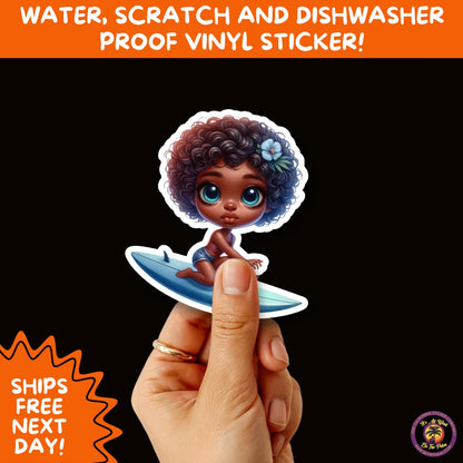 FUN BEACH STICKERS with Bikini Designs, Perfect for Travel Journals, Water Bottles, Tumblers, Laptops, Scrapbooks, and Summer Decor