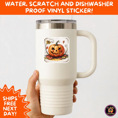 HALLOWEEN VINYL STICKERS | Spooky Ghosts, Witches, Pumpkins, Skulls and Bats – Waterproof Halloween Sticker Pack for All Ages