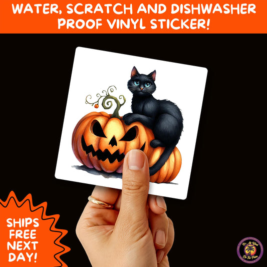 HALLOWEEN VINYL STICKERS | Spooky Ghosts, Witches, Pumpkins, Skulls and Bats – Waterproof Halloween Sticker Pack for All Ages