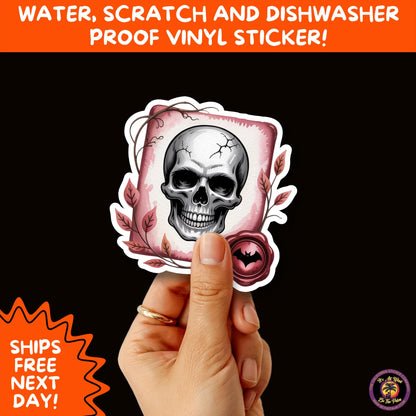 HALLOWEEN VINYL STICKERS | Spooky Ghosts, Witches, Pumpkins, Skulls and Bats – Waterproof Halloween Sticker Pack for All Ages