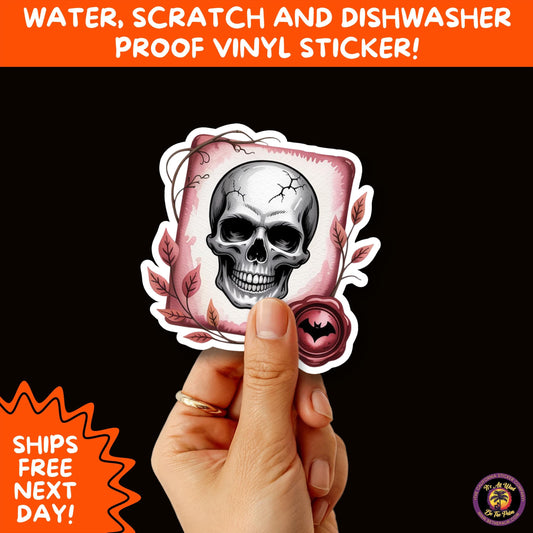 HALLOWEEN VINYL STICKERS | Spooky Ghosts, Witches, Pumpkins, Skulls and Bats – Waterproof Halloween Sticker Pack for All Ages