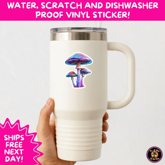 PSYCHEDELIC ART STICKERS | Trippy Groovy Vinyl Decals for Journals, Water Bottles, Laptops, Hippie Aesthetic Stickers for Vibe Lovers
