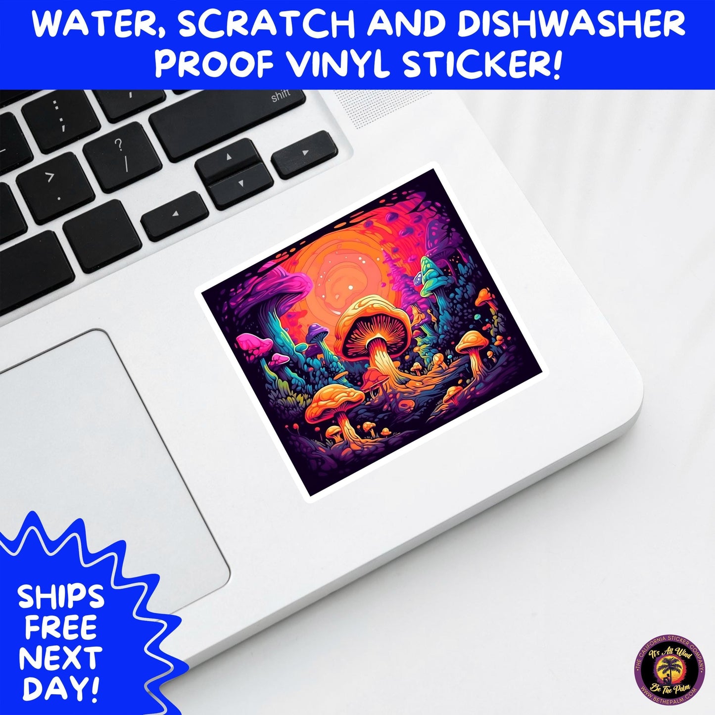PSYCHEDELIC ART STICKERS | Trippy Groovy Vinyl Decals for Journals, Water Bottles, Laptops, Hippie Aesthetic Stickers for Vibe Lovers