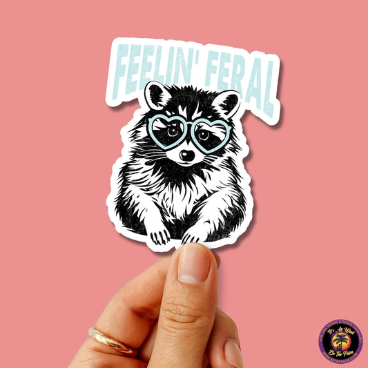 RACCOON STICKER | funny sticker, laptop sticker, stickers, stickers for hydro, vinyl stickers, meme sticker, water bottle sticker