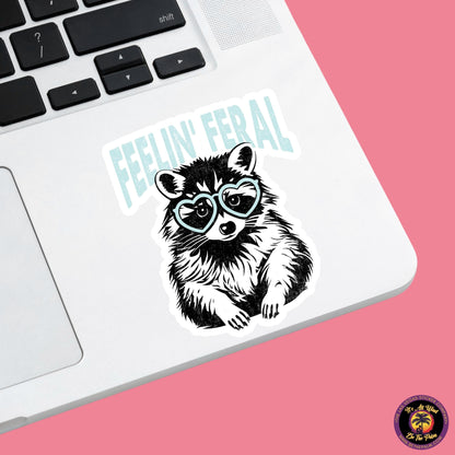 RACCOON STICKER | funny sticker, laptop sticker, stickers, stickers for hydro, vinyl stickers, meme sticker, water bottle sticker