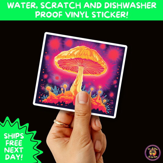 PSYCHEDELIC ART STICKERS | Trippy Groovy Vinyl Decals for Journals, Water Bottles, Laptops, Hippie Aesthetic Stickers for Vibe Lovers