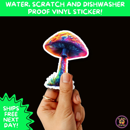 PSYCHEDELIC ART STICKERS | Trippy Groovy Vinyl Decals for Journals, Water Bottles, Laptops, Hippie Aesthetic Stickers for Vibe Lovers