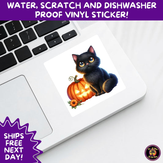HALLOWEEN VINYL STICKERS | Spooky Ghosts, Witches, Pumpkins, Skulls and Bats – Waterproof Halloween Sticker Pack for All Ages