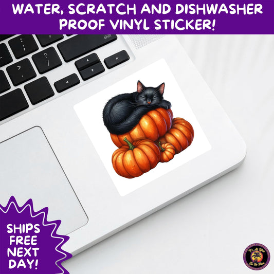 HALLOWEEN VINYL STICKERS | Spooky Ghosts, Witches, Pumpkins, Skulls and Bats – Waterproof Halloween Sticker Pack for All Ages