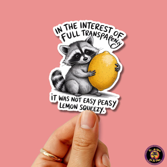 RACCOON STICKER | funny sticker, laptop sticker, stickers, stickers for hydro, vinyl stickers, meme sticker, water bottle sticker