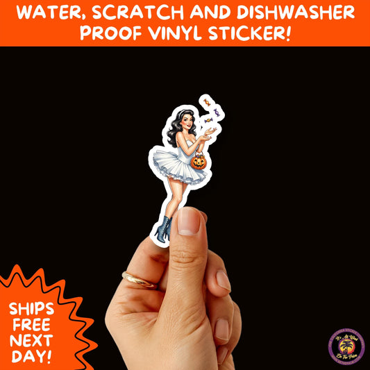 HALLOWEEN VINYL STICKERS | Spooky Ghosts, Witches, Pumpkins, Skulls and Bats – Waterproof Halloween Sticker Pack for All Ages