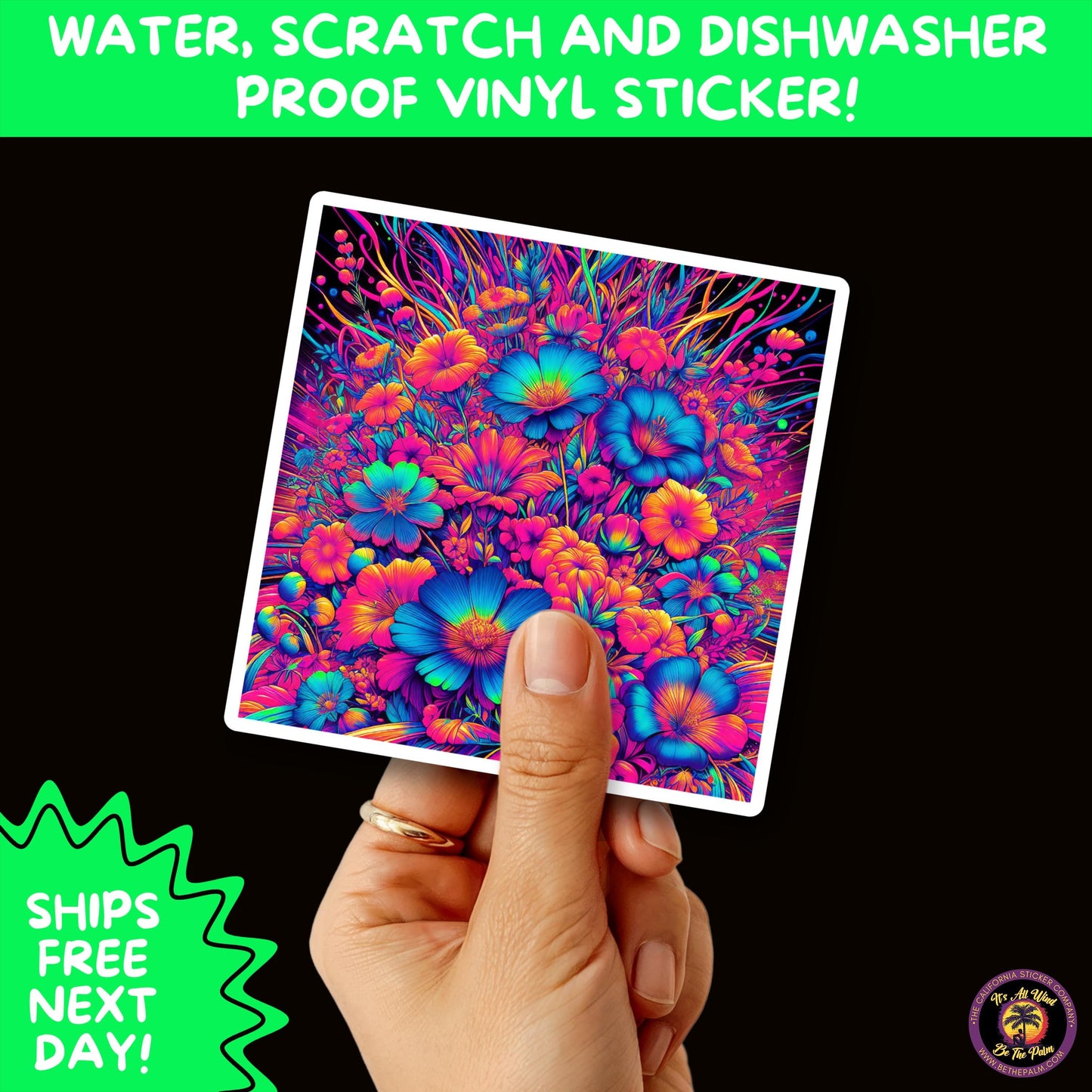 PSYCHEDELIC ART STICKERS | Trippy Groovy Vinyl Decals for Journals, Water Bottles, Laptops, Hippie Aesthetic Stickers for Vibe Lovers