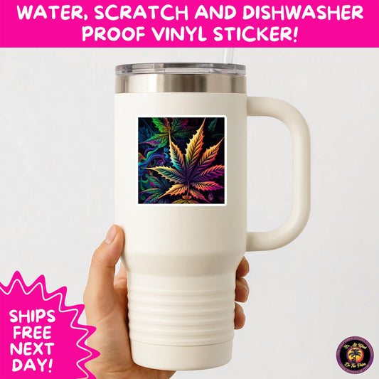 PSYCHEDELIC ART STICKERS | Trippy Groovy Vinyl Decals for Journals, Water Bottles, Laptops, Hippie Aesthetic Stickers for Vibe Lovers