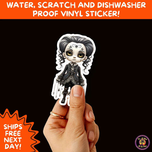 HALLOWEEN VINYL STICKERS | Spooky Ghosts, Witches, Pumpkins, Skulls and Bats – Waterproof Halloween Sticker Pack for All Ages