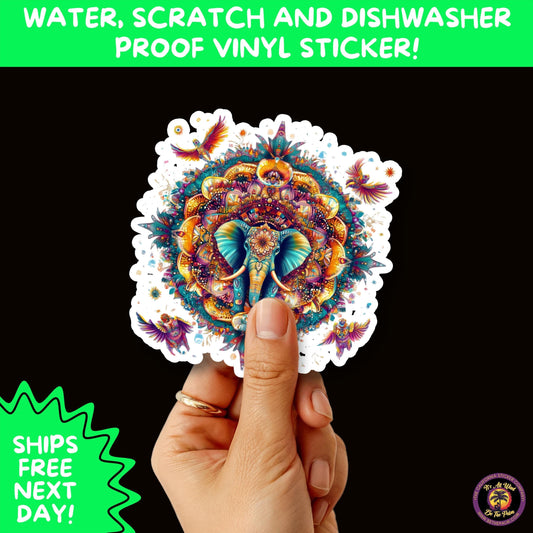 PSYCHEDELIC ART STICKERS | Trippy Groovy Vinyl Decals for Journals, Water Bottles, Laptops, Hippie Aesthetic Stickers for Vibe Lovers