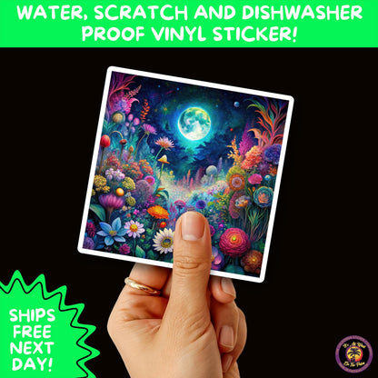 PSYCHEDELIC ART STICKERS | Trippy Groovy Vinyl Decals for Journals, Water Bottles, Laptops, Hippie Aesthetic Stickers for Vibe Lovers