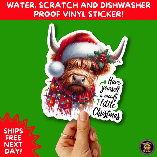 CHRISTMAS STICKER PACK | Festive Holiday Decor Vinyl Stickers Perfect for Journals Gifts Planners Stocking Stuffers Winter for coffee lovers