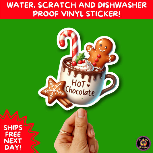 CHRISTMAS STICKER PACK | Festive Holiday Decor Vinyl Stickers Perfect for Journals Gifts Planners Stocking Stuffers Winter for coffee lovers