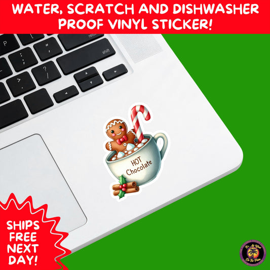 CHRISTMAS STICKER PACK | Festive Holiday Decor Vinyl Stickers Perfect for Journals Gifts Planners Stocking Stuffers Winter for coffee lovers